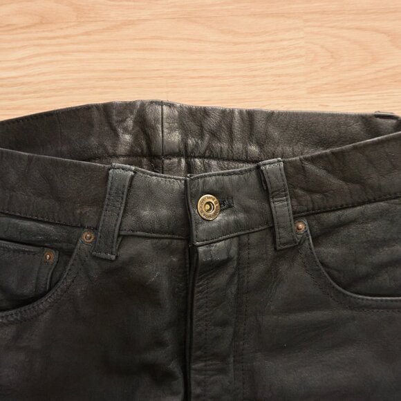 ROCK N BLUE Nelson Mens W27 L29 Regular Leather Pants, Trousers Biker Moto - Picture 4 of 12